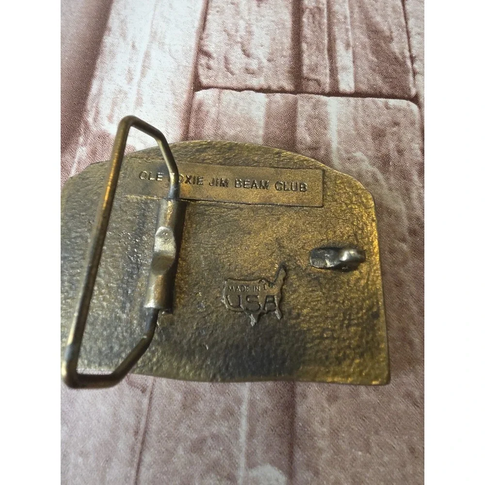 Jim Bean, 1981‎ Las Vegas Convention, Brass belt buckle,